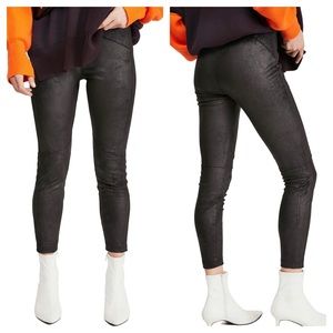 Free People NWT Faux Suede Leggings